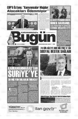 KAHRAMANMARAŞ'TA BUGÜN