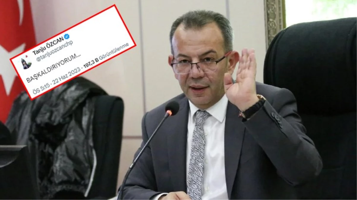 CHP’den ihracı istenen Tanju Özcan’dan tek kelimelik paylaşım