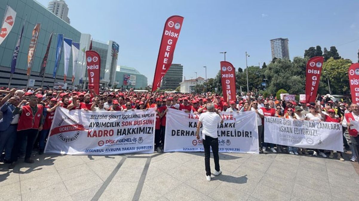 GENEL-İŞ üyeleri İstanbul belediyelerinde iş bıraktı! 4 ana talepleri var