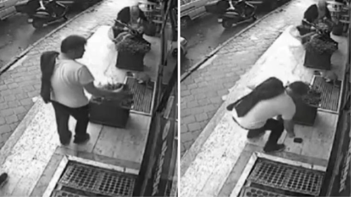 Kayıp cüzdanı “Karakola götüreceğim” diyerek alan şahıs ortadan kayboldu! O anlar kamerada