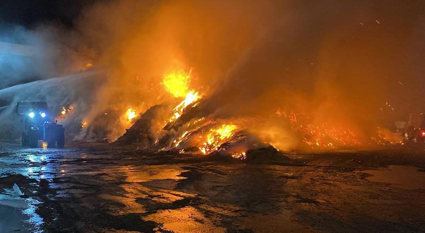 Gönen Organize Sanayi Bölgesinde korkutan yangın!
