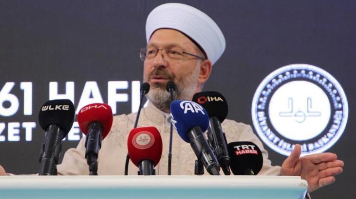 Diyanet İşleri Başkanı Erbaş ‘Mevlid-i Nebi ve 1461 Hafız Toplu İcazet Merasimi’ne katıldı