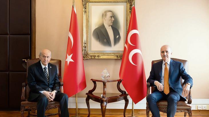 Kurtulmuş, ‘anayasa turu’na Bahçeli ziyaretiyle başladı