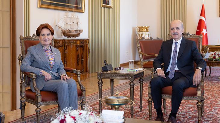 İYİ Parti lideri Akşener’den TBMM Başkanı Kurtulmuş’a ziyaret