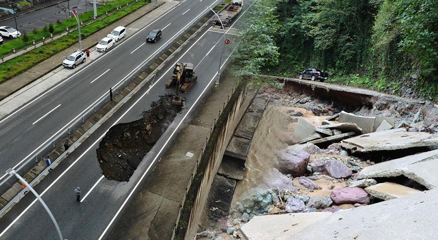 Rize’ye metrekareye 200 kilogramın üzerinde yağış düştü!