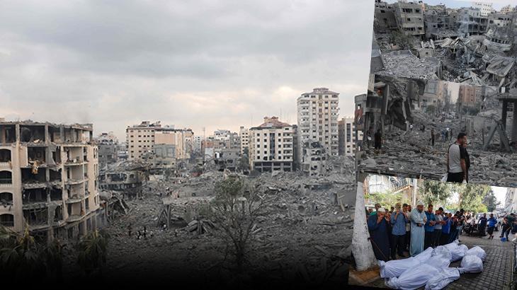 Gazze’ye hedef gözetmeden atış! Korkunç manzara gün ağarınca ortaya çıktı