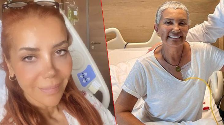 Kanser tedavisi gören Bahar Öztan ve oryantal Tanyeli hastanede buluştu!