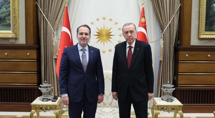 Cumhurbaşkanı Erdoğan, Fatih Erbakan ile görüştü