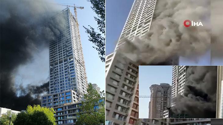 Ataşehir’de inşaatta yangın: Çok sayıda itfaiye ekibi sevk edildi