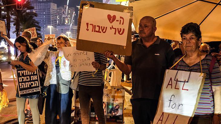 İsrail’de ‘Yakınlarımızı geri getirin’ eylemi