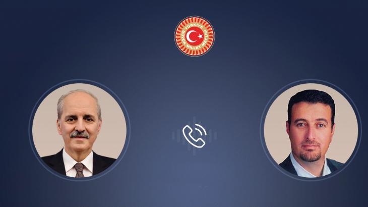 TBMM Başkanı Kurtulmuş, Ahmad Al Safadi ile telefonda görüştü