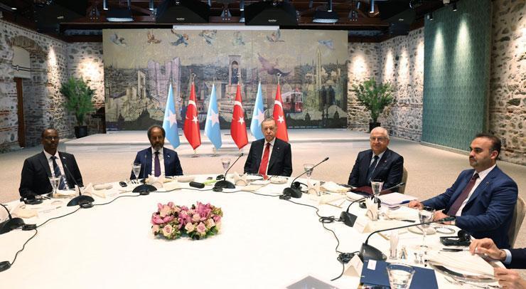 Cumhurbaşkanı Erdoğan, Somali Cumhurbaşkanı ile görüştü