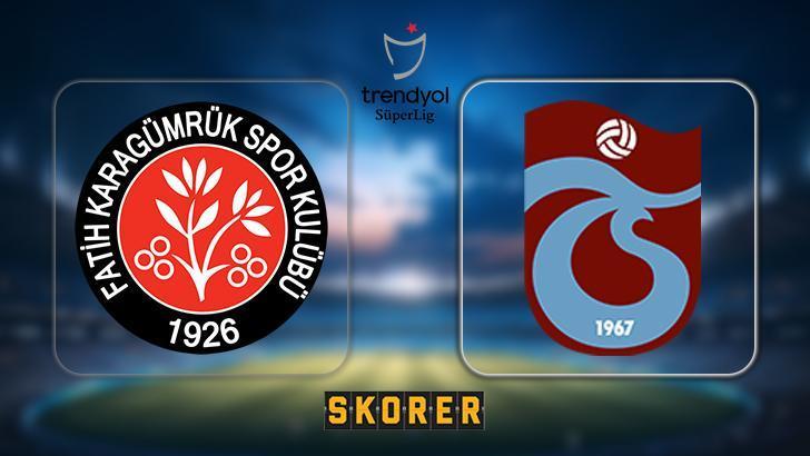 CANLI ANLATIM | Fatih Karagümrük – Trabzonspor