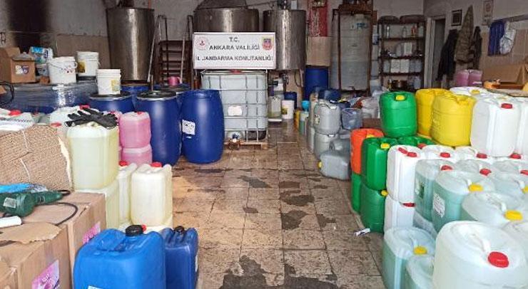 Ankara’da sahte deterjan operasyonu