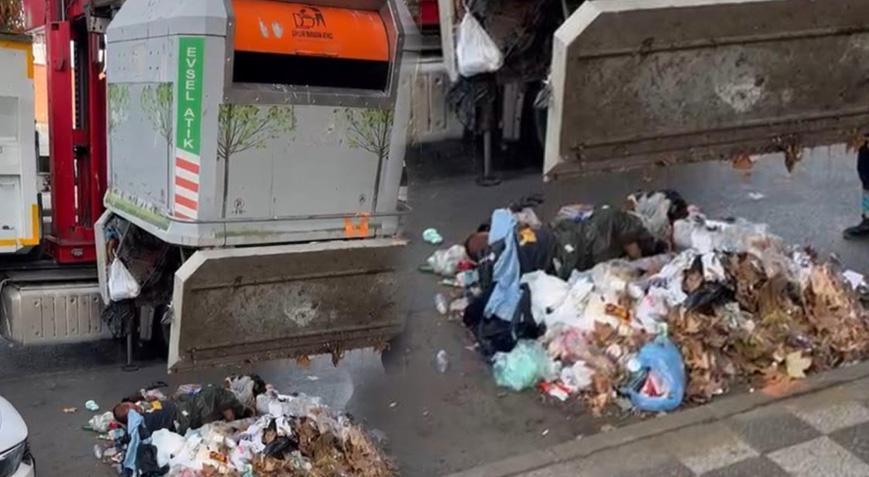 Yer: Kadıköy! Çöp konteynerinde 2 gün yaşadı, vinçle çıkarıldı