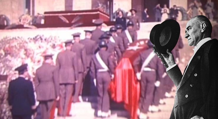 Atatürk’ün naaşının yeni görüntüleri ortaya çıktı! İtalyanlar renklendirdi