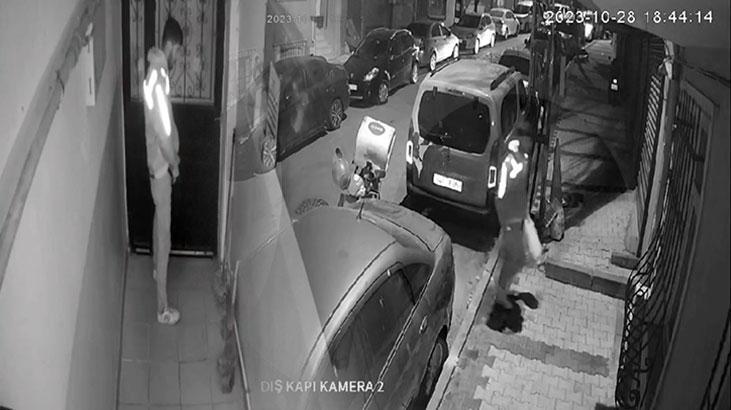 Kamera kayıtları incelenince ortaya çıktı: Kuryeden mide bulandıran hareket