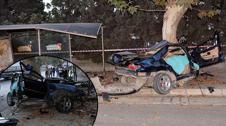 Kahramanmaraş’ta ağaca çarpan otomobil tanınmaz hale geldi: 1 ölü