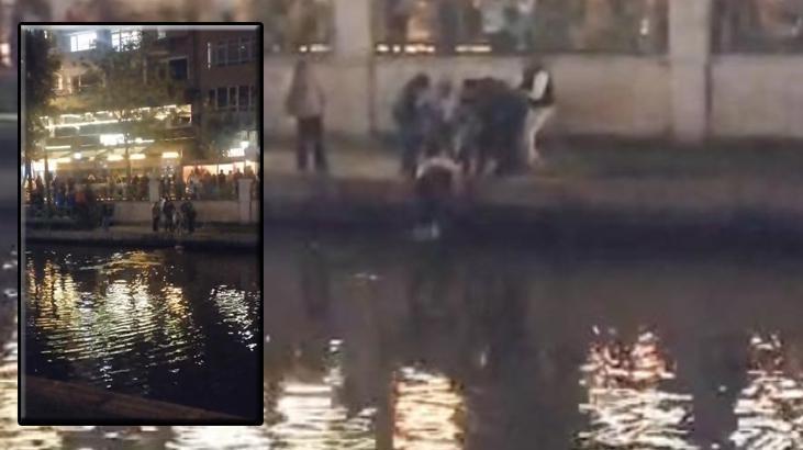 Dengesini kaybetti Porsuk Çayı’na düştü! Can simidiyle kurtarıldı