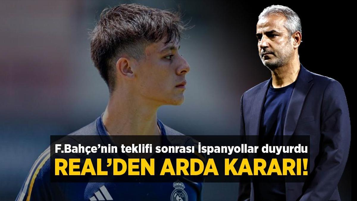 Real Madrid’den Arda Güler kararı! Fenerbahçe cevabını İspanyollar duyurdu