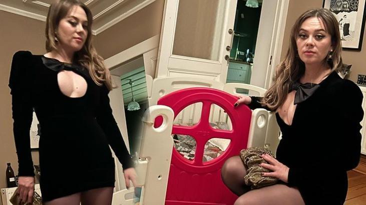 Demet Evgar’ın bebeğinin oyuncaklarıyla verdiği pozlara yorum yağdı