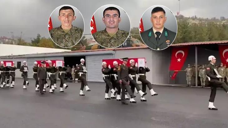 Pençe-Kilit şehitlerine veda! Memleketlerine uğurlandı