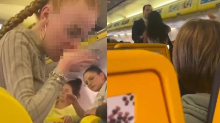 Kadın yolcu kanlar içinde kaldı! Uçakta çıkan kavga sosyal medyada tıklanma rekorları kırdı