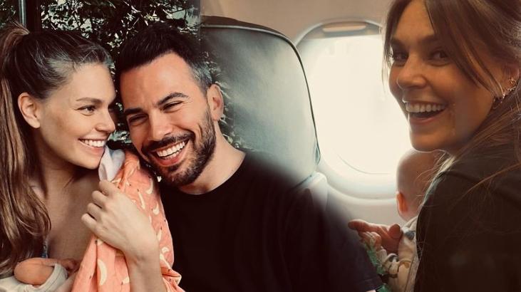 Aslı Enver ve kızı uçakta! Berkin Gökbudak’ın yorumu hayran bıraktı