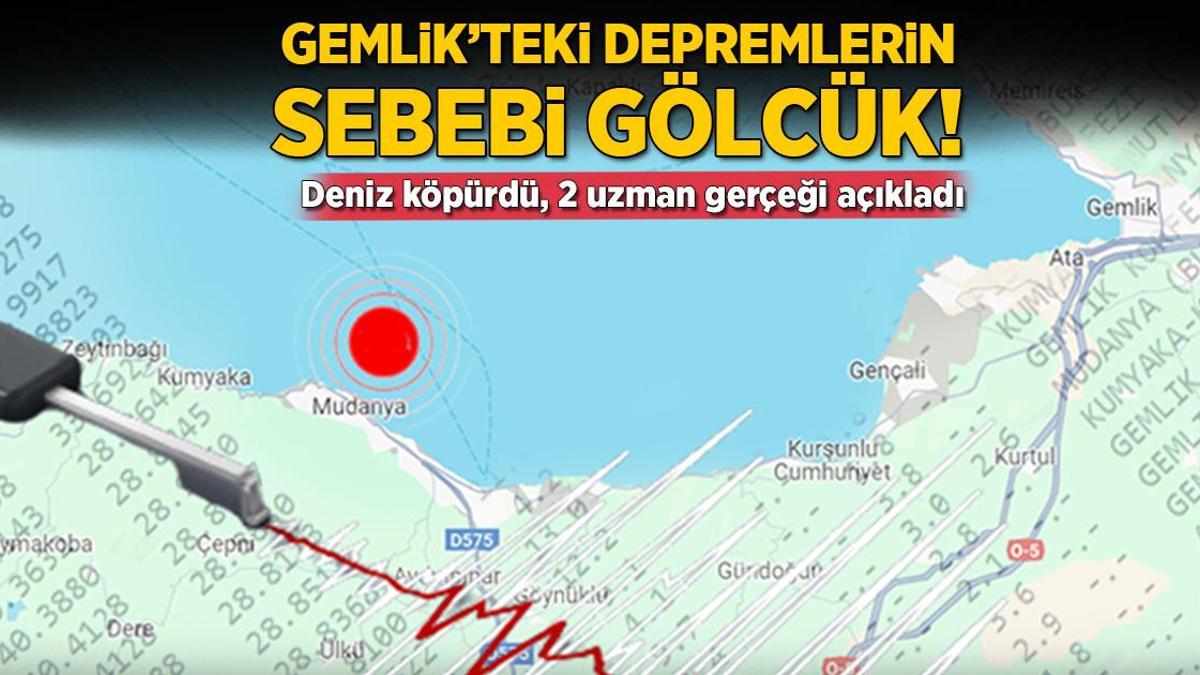 Deniz köpürdü, 2 uzman gerçeği açıkladı! ‘Gemlik’teki depremlerin sebebi Gölcük’