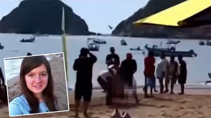 Cennet gibi sahilde vahşi saldırı kamerada! Plaj kapatıldı