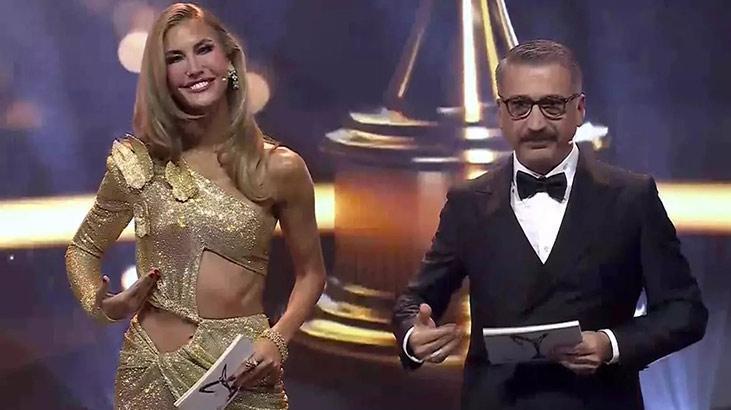 Altın Kelebek’te Çağla Şıkel ve Cem Davran’dan anlamlı mesaj