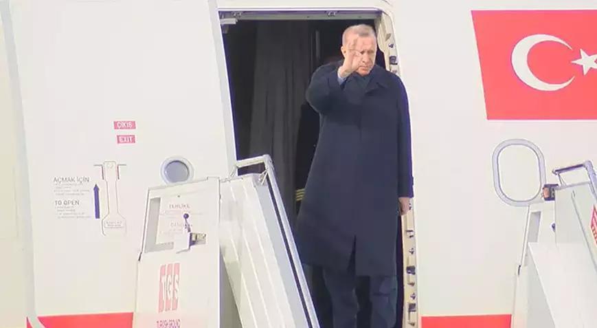 Cumhurbaşkanı Erdoğan, resmi ziyarette bulunmak üzere Yunanistan’a gitti