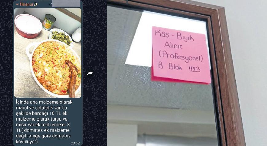 Öğrenciler yurtlarda esnaflığa başladı