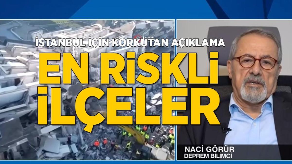 Prof. Dr. Naci Görür’den korkutan açıklama! Depremde İstanbul’un en riskli ilçeleri…