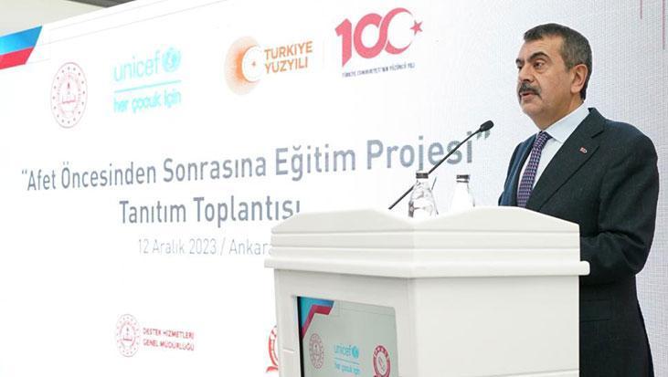 Bakan Tekin açıkladı: Projenin iki boyutu var