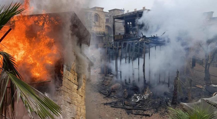 Kocaeli’de dizi çekilen film platosunda yangın