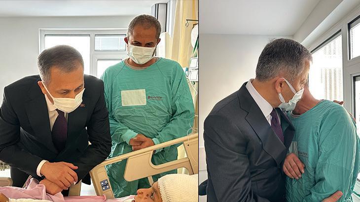 Ali Yerlikaya, başıboş köpeklerin yaraladığı Tunahan’ı ziyaret etti