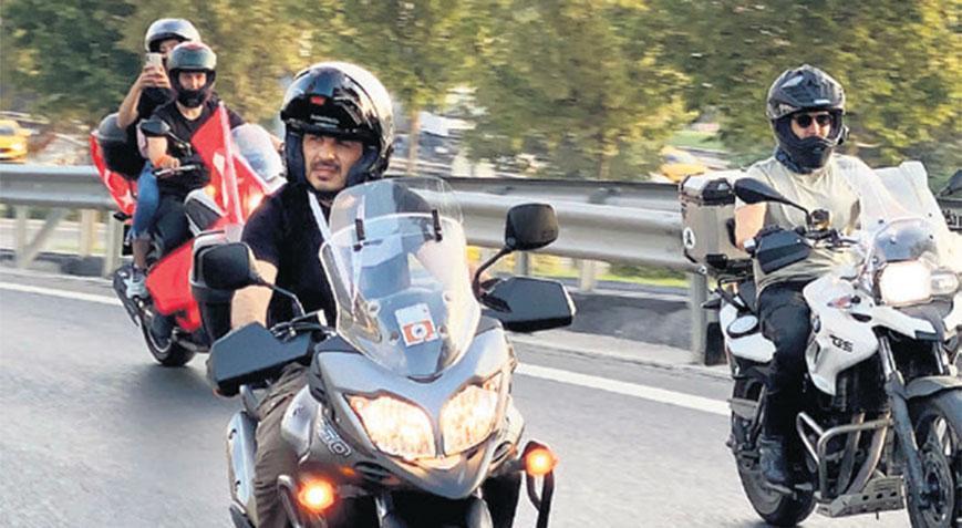 Motosiklet tutkunu çıktı