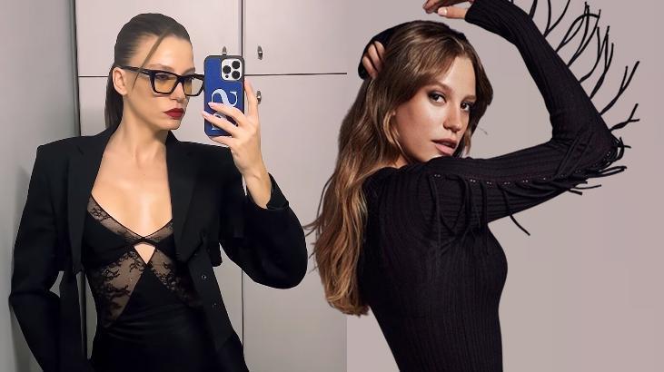 Serenay Sarıkaya davet tarzıyla olay oldu! Tülden elbisesi dikkat çekti