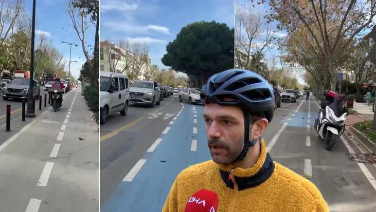 Bağdat Caddesi’ndeki tehlike! Bisiklet kullananlar isyan etti