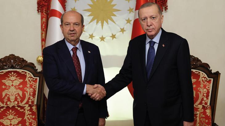 Cumhurbaşkanı Erdoğan, Ersin Tatar’la görüştü