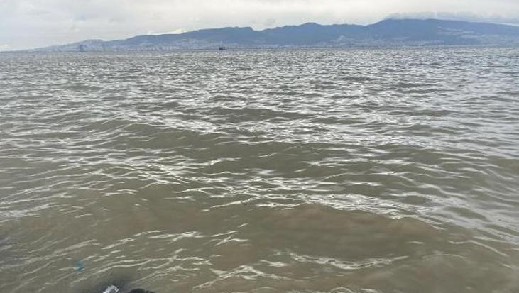 İzmir Körfezi çamur rengine büründü