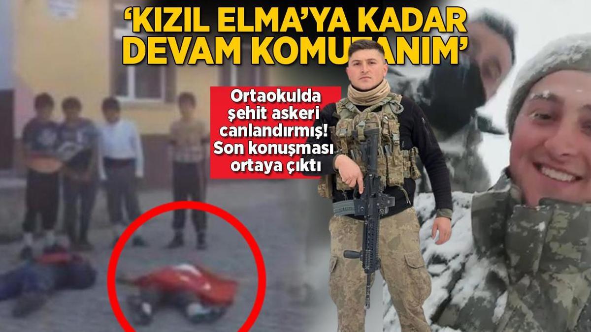 Şehit Yasin Karaca’nın son görüntüsü: Kızıl Elma’ya kadar devam komutanım