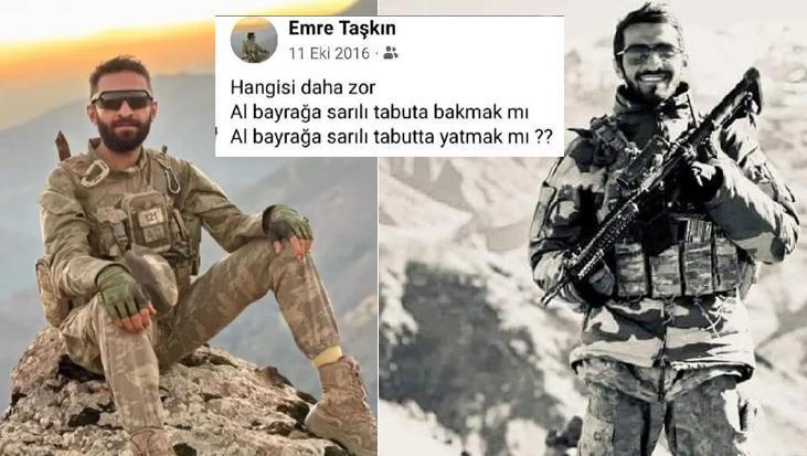 Şehit Taşkın’ın yürek yakan paylaşımı: Hangisi daha zor