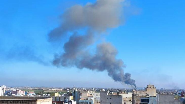 Görüntüler sınır hattından: Kamışlı’dan peş peşe patlama sesleri