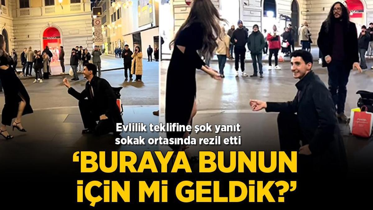 Evlilik teklifine ‘hayır’ dedi sevgilisini yıktı: Buraya bunun için mi geldik?
