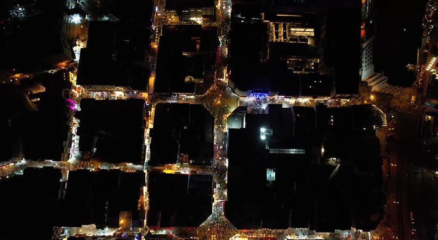 Kadıköy’de yılbaşı telaşı! Havadan böyle görüntülendi