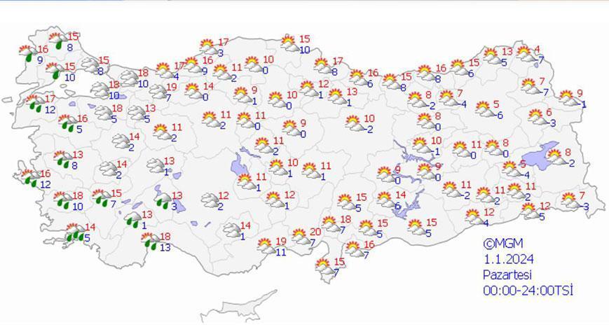 Yılın ilk ayında sıcaklık, mevsim normallerinin üzerinde seyredecek