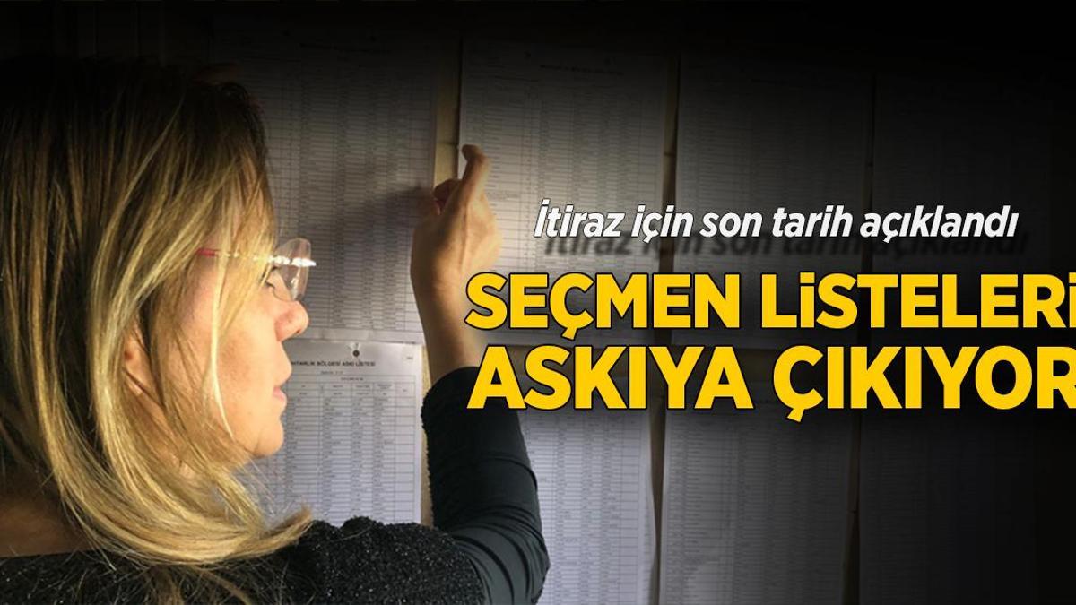 Seçmen listeleri askıya çıkıyor! İtiraz için son tarih 17 Ocak