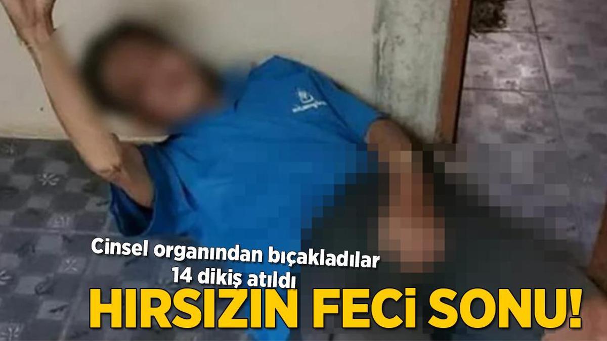 Hırsızlık için girdiği evde cinsel organından bıçaklandı